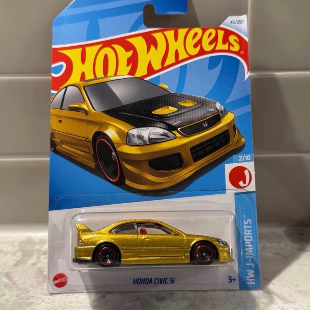 Hot Wheels Honda Civic Si Toy Car - Gold